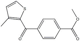 METHYL 4-(3-METHYL-2-THENOYL)BENZOATE Struktur