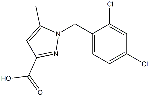 1-(2,4-DICHLOROBENZYL)-5-METHYL-1H-PYRAZOLE-3-CARBOXYLIC ACID Struktur