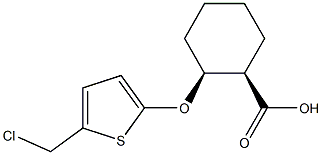 CIS-2-(2-CHLORO-5-THENOYL)CYCLOHEXANE-1-CARBOXYLIC ACID Struktur