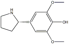 4-((2S)PYRROLIDIN-2-YL)-2,6-DIMETHOXYPHENOL Struktur