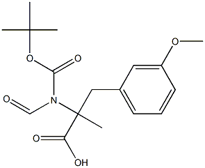 2-N-BOC-3-(3-METHOXY-PHENYL)-2-METHYLAMINOMETHYL-PROPIONIC ACID Struktur