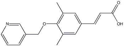 (2E)-3-[3,5-DIMETHYL-4-(PYRIDIN-3-YLMETHOXY)PHENYL]ACRYLIC ACID Struktur