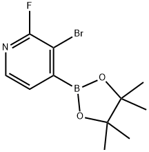 3-BROMO-2-FLUOROPYRIDINE-4-BORONIC ACID PINACOL ESTER Struktur