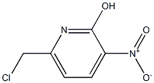 6-CHLOROMETHYL-2-HYDROXY-3-NITRO-PYRIDINE Struktur