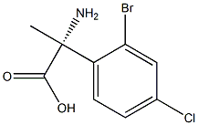 (2R)-2-AMINO-2-(2-BROMO-4-CHLOROPHENYL)PROPANOIC ACID Struktur