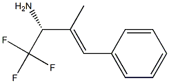 (3E)(2R)-1,1,1-TRIFLUORO-3-METHYL-4-PHENYLBUT-3-EN-2-YLAMINE Struktur