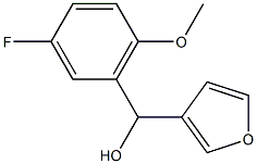 3-FLUORO-6-METHOXYPHENYL-(3-FURYL)METHANOL Struktur