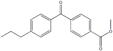 METHYL 4-(4-N-PROPYLBENZOYL)BENZOATE Struktur