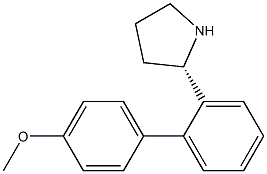 1-[2-((2S)PYRROLIDIN-2-YL)PHENYL]-4-METHOXYBENZENE Struktur