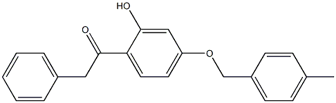 1-(4-(4-METHYLBENZYLOXY)-2-HYDROXYPHENYL)-2-PHENYLETHANONE Struktur