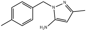 5-METHYL-2-(4-METHYL-BENZYL)-2H-PYRAZOL-3-YLAMINE Struktur