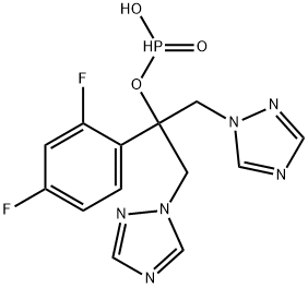 2-(2,4-DIFLUOROPHENYL)-1,3-BIS(1H-1,2,4-TRIAZOL-1-YL)PROPYL DIHYDROGEN PHOSPHATE Struktur