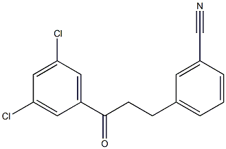 3-(3-CYANOPHENYL)-3',5'-DICHLOROPROPIOPHENONE Struktur