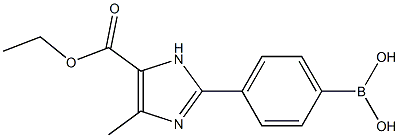 4-(5-ETHOXYCARBONYL-4-METHYL-IMIDAZO-2-YL)PHENYLBORONIC ACID Struktur