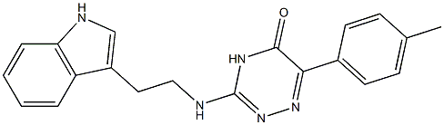 3-{[2-(1H-INDOL-3-YL)ETHYL]AMINO}-6-(4-METHYLPHENYL)-1,2,4-TRIAZIN-5(4H)-ONE Struktur