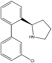 (2R)-2-[2-(3-CHLOROPHENYL)PHENYL]PYRROLIDINE Struktur