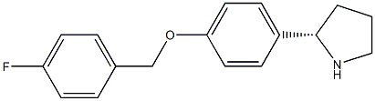 1-((2S)PYRROLIDIN-2-YL)-4-[(4-FLUOROPHENYL)METHOXY]BENZENE Struktur