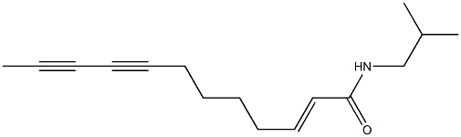 DODEC-2-ENE-8,10-DIYNOIC ACID ISOBUTYLAMIDE Struktur