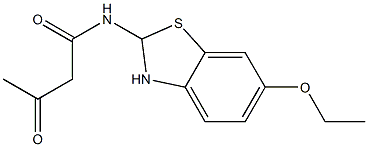 N-(6-ETHOXY-2,3-DIHYDRO-BENZOTHIAZOL-2-YL)-3-OXO-BUTYRAMIDE Struktur