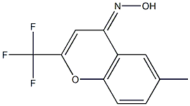 6-METHYL-2-TRIFLUOROMETHYL-4H-CHROMENE-4-ONE OXIME Struktur