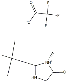 (S)-(+)-2-(TERT-BUTYL)-3-METHYL-4-OXOIMIDAZOLIDINIUM TRIFLUOROACETATE Struktur