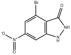 4-BROMO-3-HYDROXY-6-NITROINDAZOLE Struktur