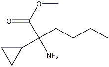 2-AMINO-2-CYCLOPROPYL-HEXANOIC ACID METHYL ESTER Struktur