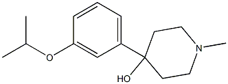 4-HYDROXY-4-(3-ISOPROPOXYPHENYL)-1-METHYLPIPERIDINE Struktur