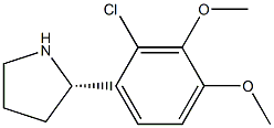 1-((2S)PYRROLIDIN-2-YL)-2-CHLORO-3,4-DIMETHOXYBENZENE Struktur