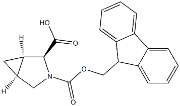 FMOC-(R,S)-3,4-CIS-METHANOPROLINE Struktur