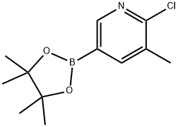 6-氯-5-甲基吡啶-3-硼酸頻哪醇酯 結(jié)構(gòu)式