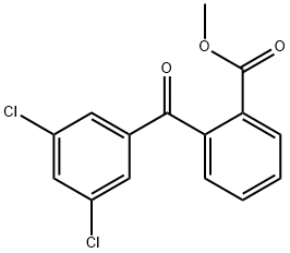 METHYL 2-(3,5-DICHLOROBENZOYL)BENZOATE Struktur