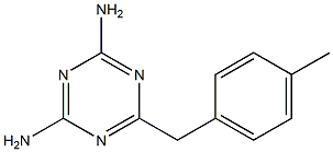 6-(4-METHYLBENZYL)-1,3,5-TRIAZINE-2,4-DIAMINE Structure