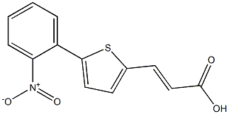 (2E)-3-[5-(2-NITROPHENYL)THIEN-2-YL]ACRYLIC ACID Struktur