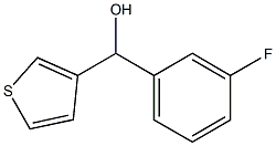 3-FLUOROPHENYL-(3-THIENYL)METHANOL Struktur