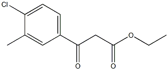 ETHYL (4-CHLORO-3-METHYLBENZOYL)ACETATE Struktur