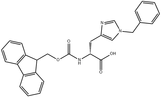 FMOC-D-HIS(BZL)-OH Struktur