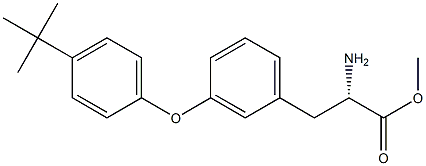 METHYL (2S)-2-AMINO-3-(3-[4-(TERT-BUTYL)PHENOXY]PHENYL)PROPANOATE Struktur