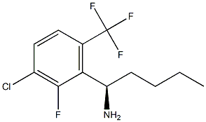 (1R)-1-[3-CHLORO-2-FLUORO-6-(TRIFLUOROMETHYL)PHENYL]PENTYLAMINE Struktur