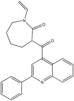 3-(2-PHENYL-QUINOLINE-4-CARBONYL)-1-VINYL-AZEPAN-2-ONE Struktur