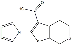 2-(1H-PYRROL-1-YL)-4,7-DIHYDRO-5H-THIENO[2,3-C]THIOPYRAN-3-CARBOXYLIC ACID Struktur