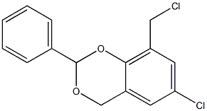 6-CHLORO-8-(CHLOROMETHYL)-2-PHENYL-4H-1,3-BENZODIOXINE Struktur