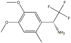 (1R)-1-(4,5-DIMETHOXY-2-METHYLPHENYL)-2,2,2-TRIFLUOROETHYLAMINE Struktur