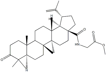 N-[3-OXO-LUP-20(29)-EN-28-OYL]AMINOACETIC ACID METHYL ESTER Struktur