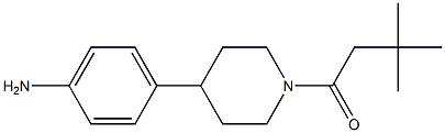 1-[4-(4-AMINO-PHENYL)-PIPERIDIN-1-YL]-3,3-DIMETHYL-BUTAN-1-ONE Struktur