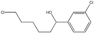 6-CHLORO-1-(3-CHLOROPHENYL)-1-HEXANOL Struktur