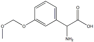 AMINO-(3-METHOXYMETHOXY-PHENYL)-ACETIC ACID Struktur