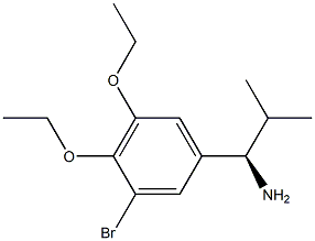 (1R)-1-(3-BROMO-4,5-DIETHOXYPHENYL)-2-METHYLPROPYLAMINE Struktur