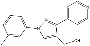 (3-(PYRIDIN-4-YL)-1-M-TOLYL-1H-PYRAZOL-4-YL)METHANOL Struktur