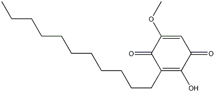 2-HYDROXY-5-METHOXY-3-UNDECYL-[1,4]BENZOQUINONE Struktur